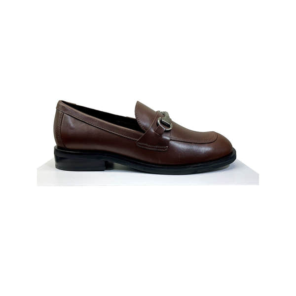 EYS India Ladies Brown Leather Slip On Shoes-elevate your sole