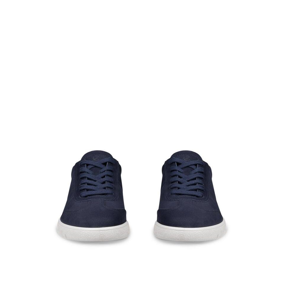 Ecco Bella 2 W Ladies Night Sky/Marine Metallic Leather Lace Up Trainers