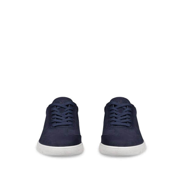 Ecco Bella 2 W Ladies Night Sky/Marine Metallic Leather Lace Up Trainers