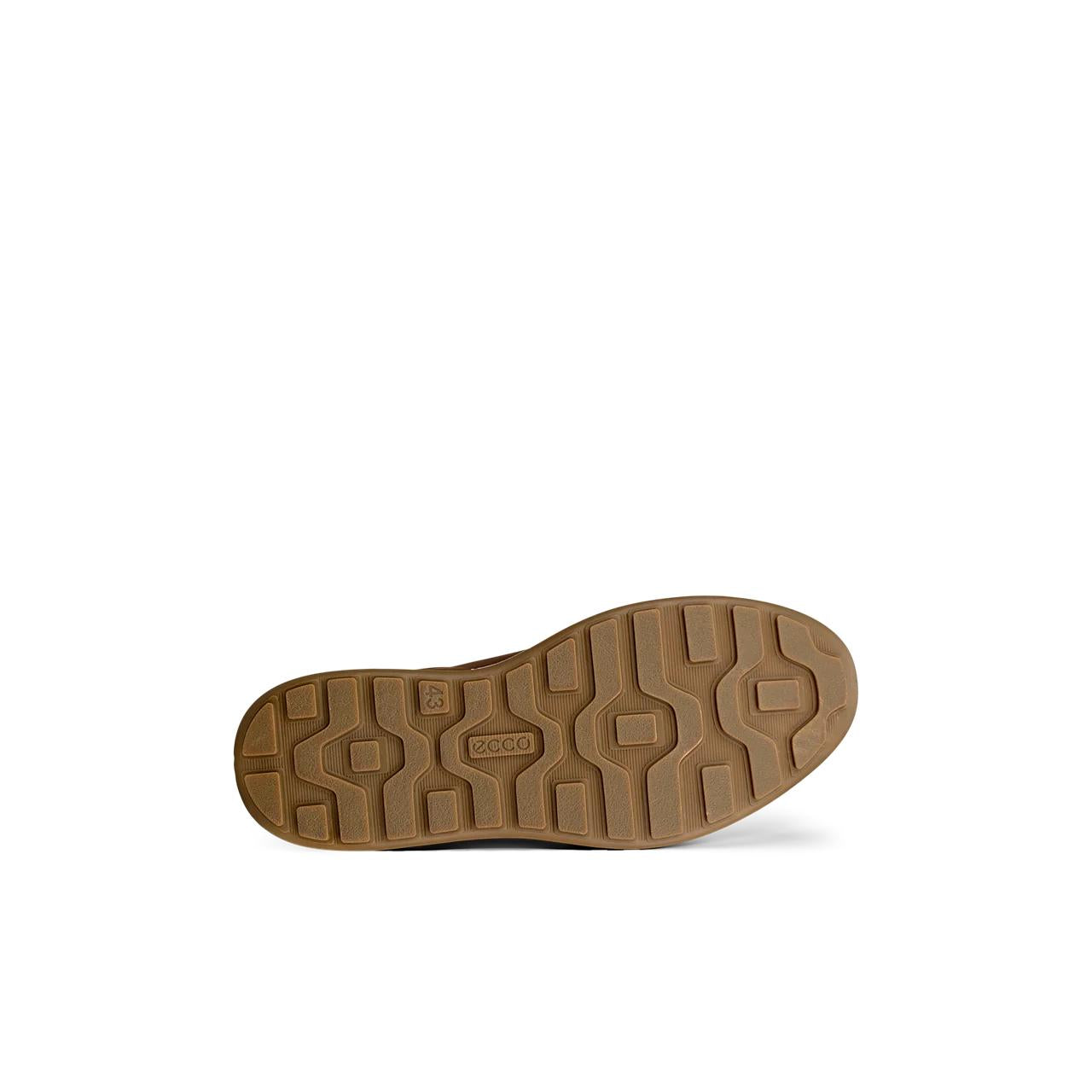 Ecco Byway 2.0 men's camel nubuck lace-up shoes with textured rubber sole and casual style.