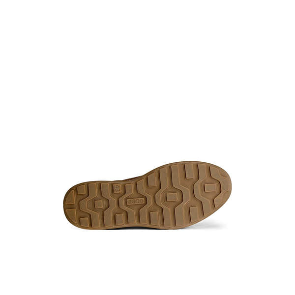 Ecco Byway 2.0 men's camel nubuck lace-up shoes with textured rubber sole and casual style.