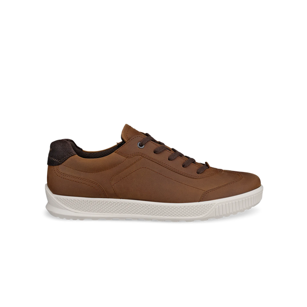 Ecco Byway M 50168402034 Mens Camel Leather Lace Up Trainers