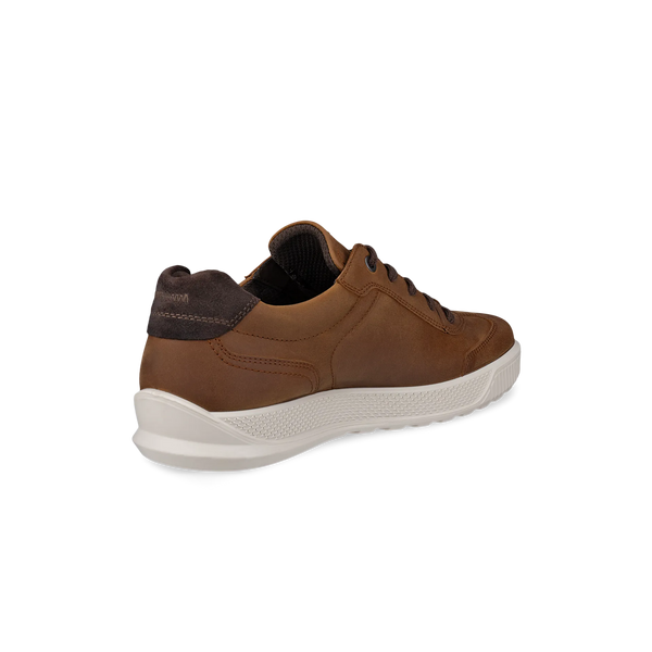 Ecco Byway M 50168402034 Mens Camel Leather Lace Up Trainers