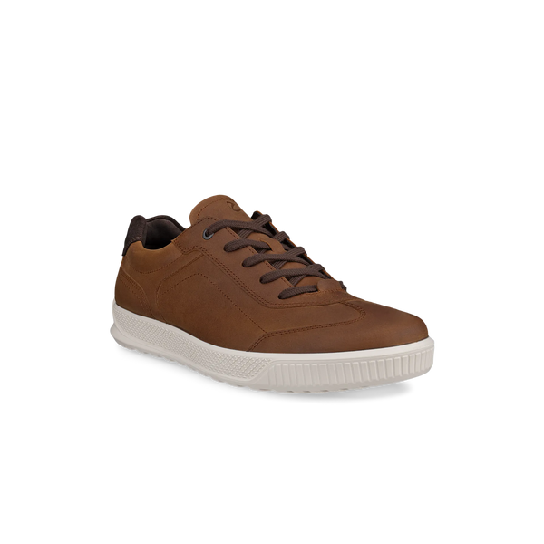 Ecco Byway M 50168402034 Mens Camel Leather Lace Up Trainers