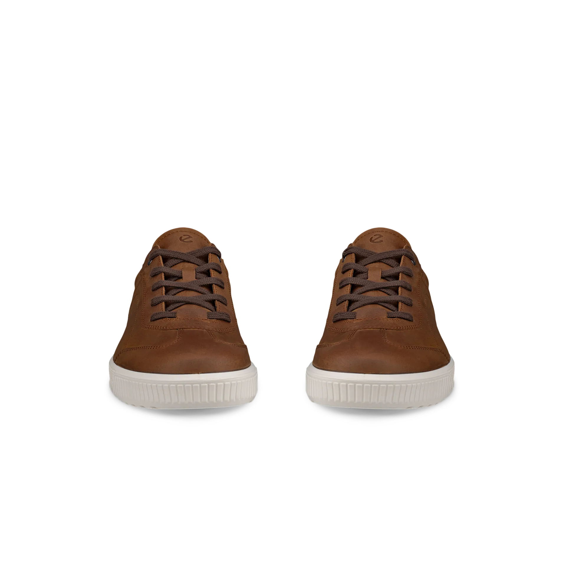 Ecco Byway M 50168402034 Mens Camel Leather Lace Up Trainers