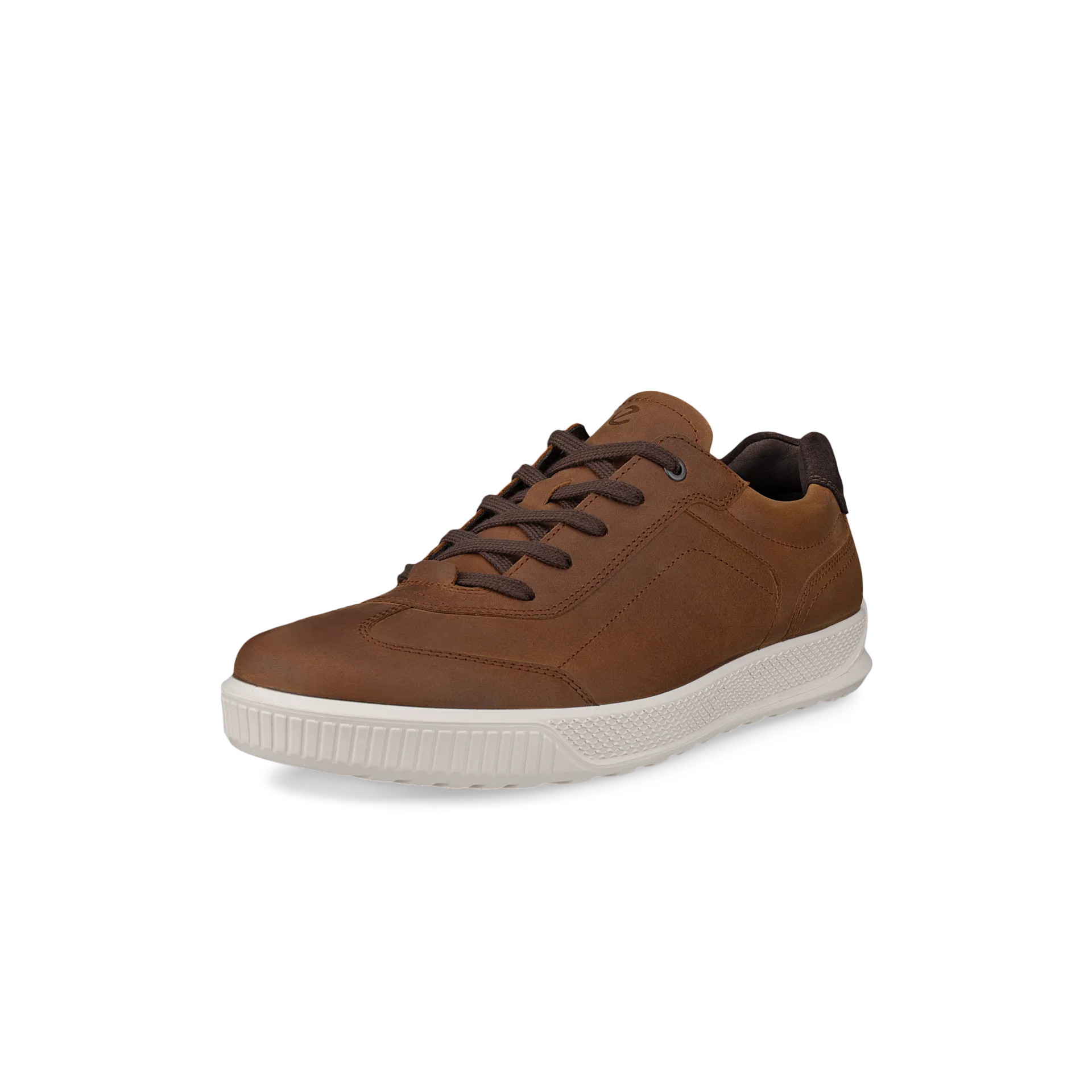Ecco Byway M 50168402034 Mens Camel Leather Lace Up Trainers