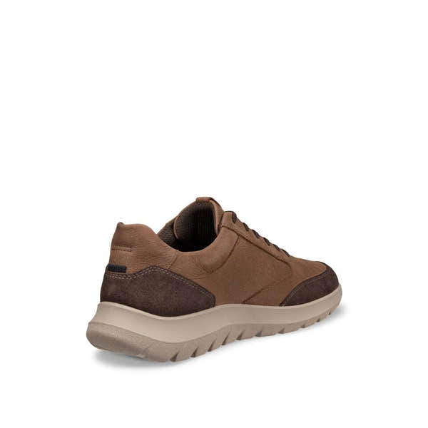 Ecco City Stride Mens Mocha/Cocoa Brown/Mocha Leather Lace Up Trainers