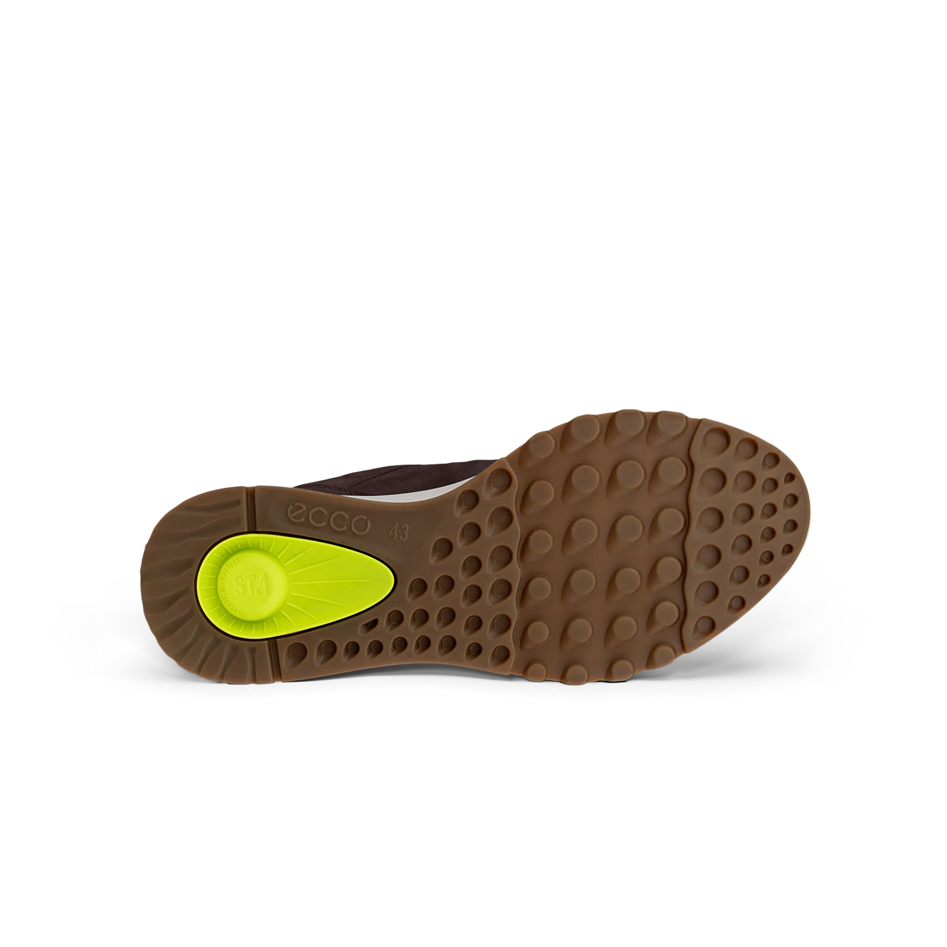 Ecco Exostride M Low GTX 83530402178 Mens Mocha Leather Waterproof Lace Up Trainers