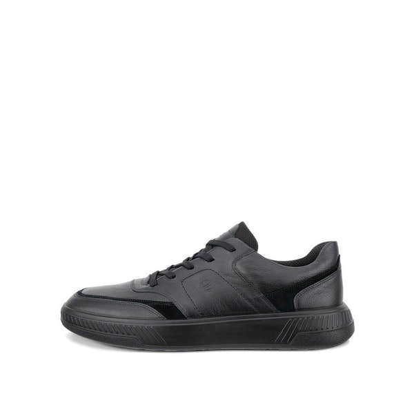 Ecco Move M Walker Mens Black/Black Leather Lace Up Shoes