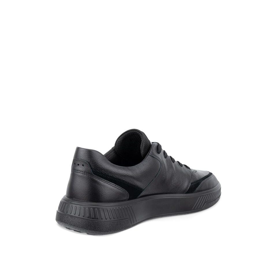 Ecco Move M Walker Mens Black/Black Leather Lace Up Shoes