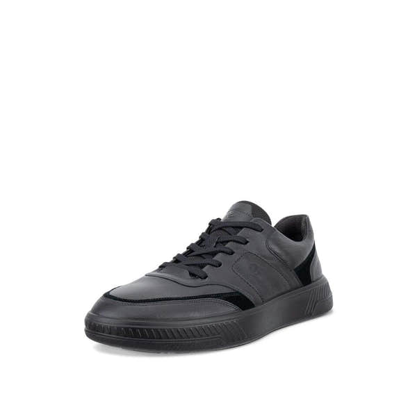 Ecco Move M Walker Mens Black/Black Leather Lace Up Shoes