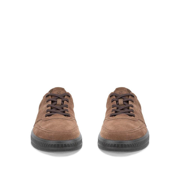 Ecco Move M Walker Mens Cocoa Brown Leather Lace Up Shoes