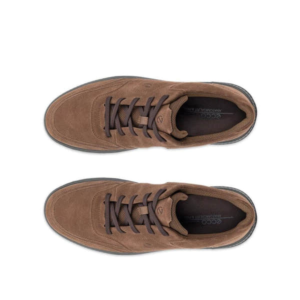Ecco Move M Walker Mens Cocoa Brown Leather Lace Up Shoes