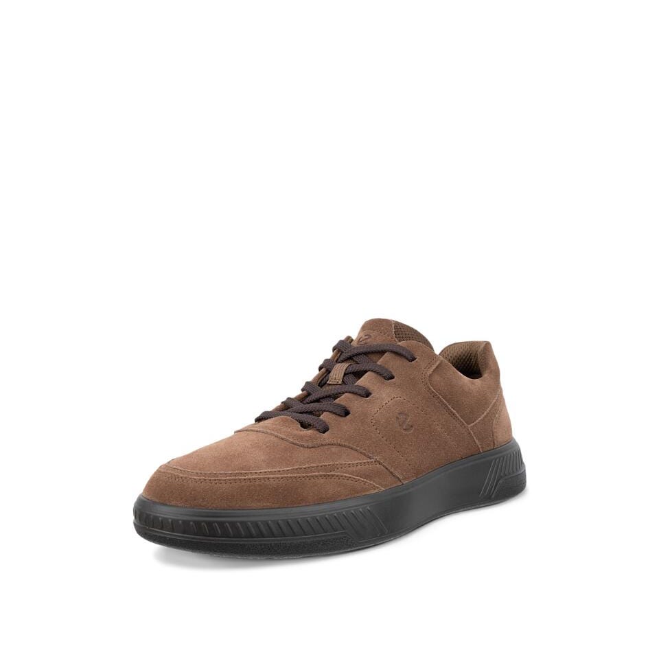 Ecco Move M Walker Mens Cocoa Brown Leather Lace Up Shoes
