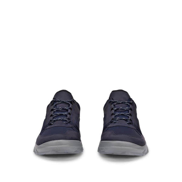 Ecco Mx M Low Waterproof Mens Night Sky Leather & Textile Waterproof Lace Up Shoes
