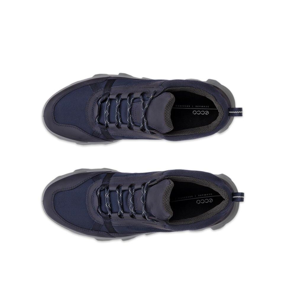Ecco Mx M Low Waterproof Mens Night Sky Leather & Textile Waterproof Lace Up Shoes