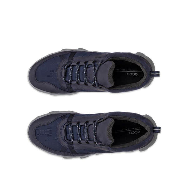Ecco Mx M Low Waterproof Mens Night Sky Leather & Textile Waterproof Lace Up Shoes