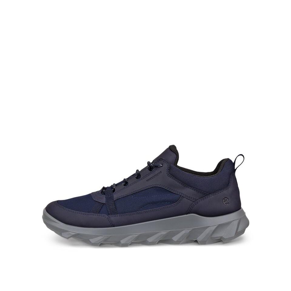 Ecco Mx M Low Waterproof Mens Night Sky Leather & Textile Waterproof Lace Up Shoes