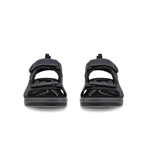Ecco Offroad Andes II M LTD men's marine leather touch fastening sandals, open-toe design with adjustable straps and cushioned sole.