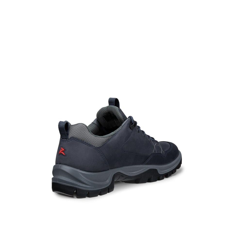 Ecco Receptor Trekk M Waterproof Mens Marine/Steel Leather & Textile Waterproof Lace Up Shoes