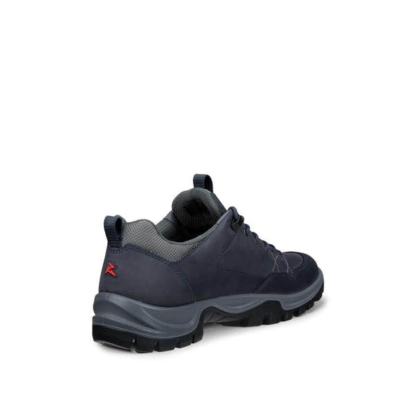 Ecco Receptor Trekk M Waterproof Mens Marine/Steel Leather & Textile Waterproof Lace Up Shoes