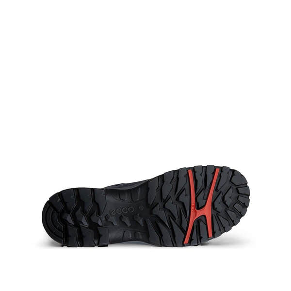 Ecco Receptor Trekk M Waterproof Mens Marine/Steel Leather & Textile Waterproof Lace Up Shoes
