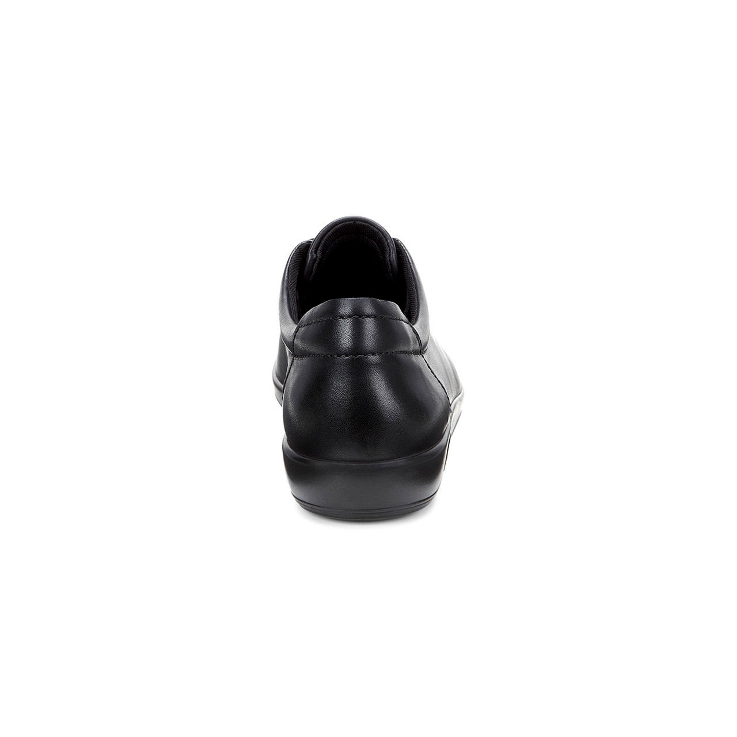 Ecco Soft 2.0 206503 56723 Ladies Black Leather Lace Up Shoes-elevate your sole