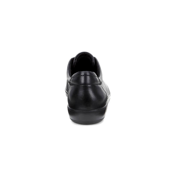 Ecco Soft 2.0 206503 56723 Ladies Black Leather Lace Up Shoes-elevate your sole