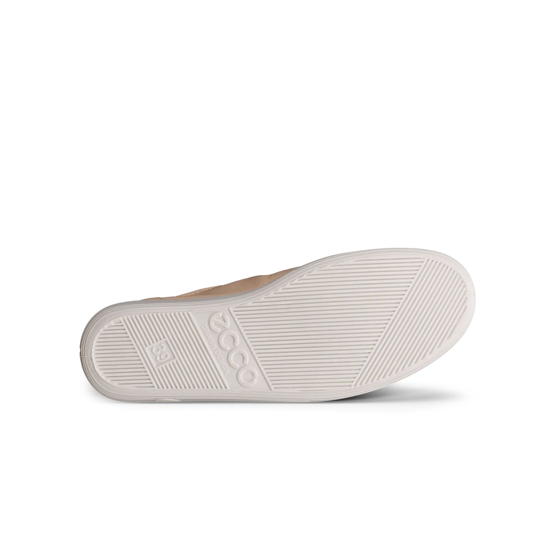 Ecco Soft 2.0 20650301009 Ladies Nature Leather Lace Up Trainers