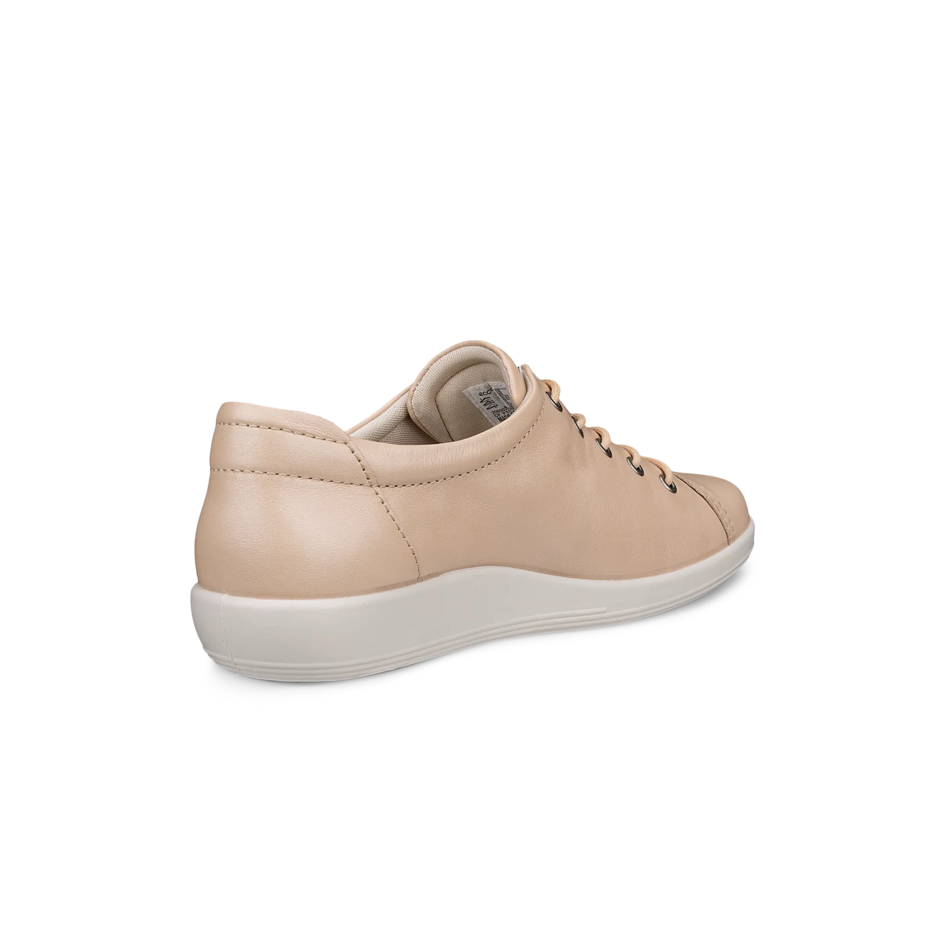 Ecco Soft 2.0 20650301009 Ladies Nature Leather Lace Up Trainers