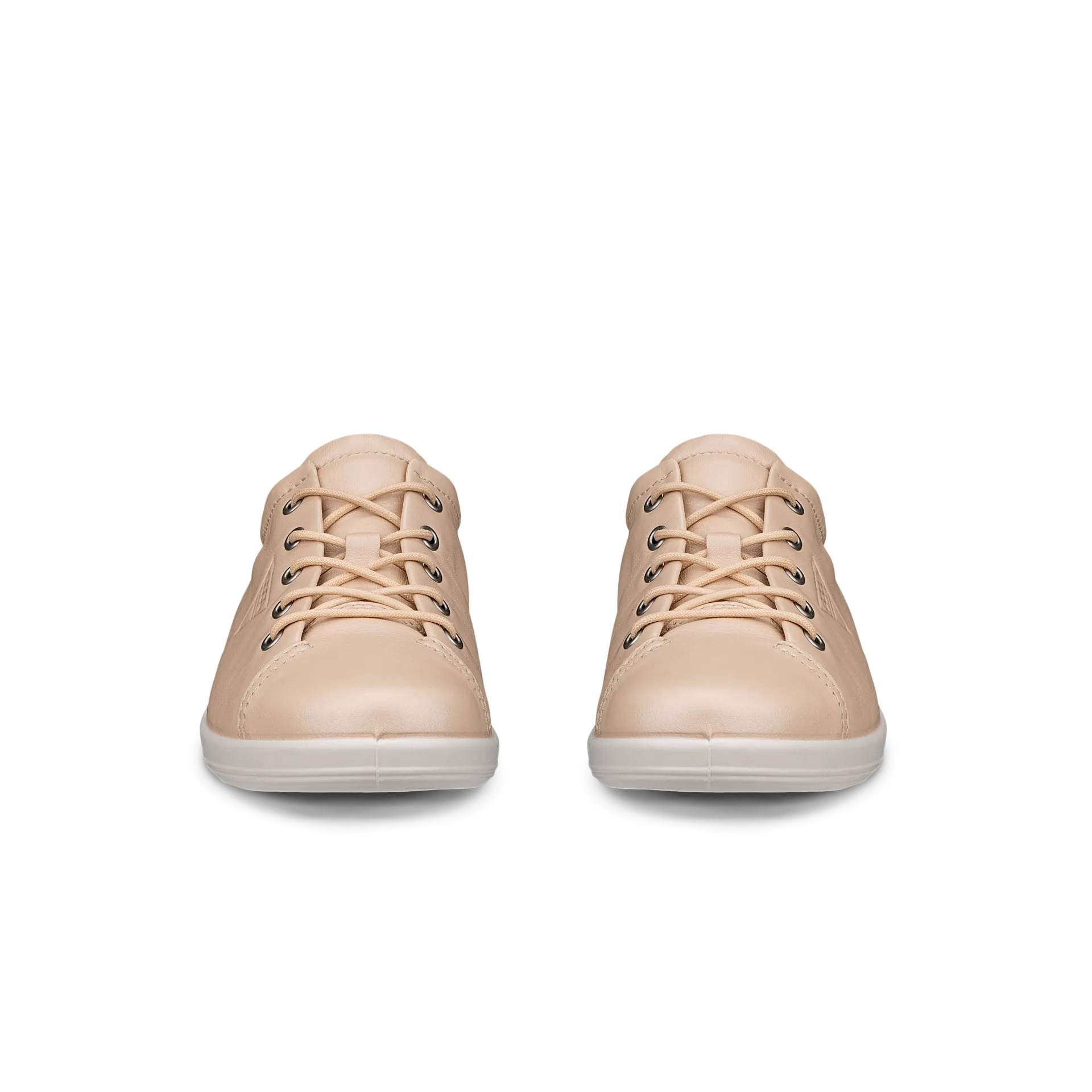 Ecco Soft 2.0 20650301009 Ladies Nature Leather Lace Up Trainers