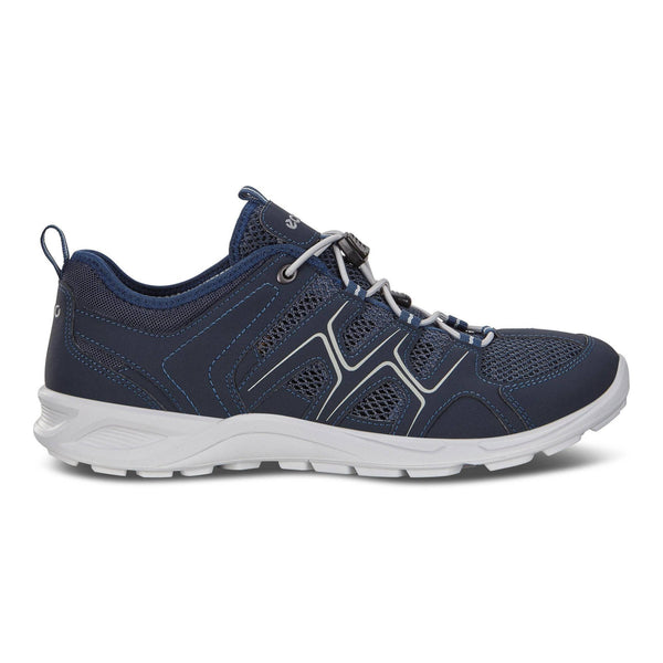 Ecco Terracruise LT 825774 51406 Mens Marine Blue Textile Arch Support Elasticated Shoes-elevate your sole