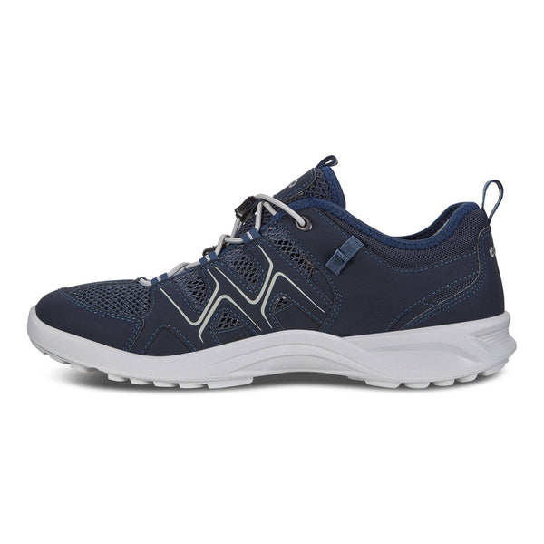 Ecco Terracruise LT 825774 51406 Mens Marine Blue Textile Arch Support Elasticated Shoes-elevate your sole