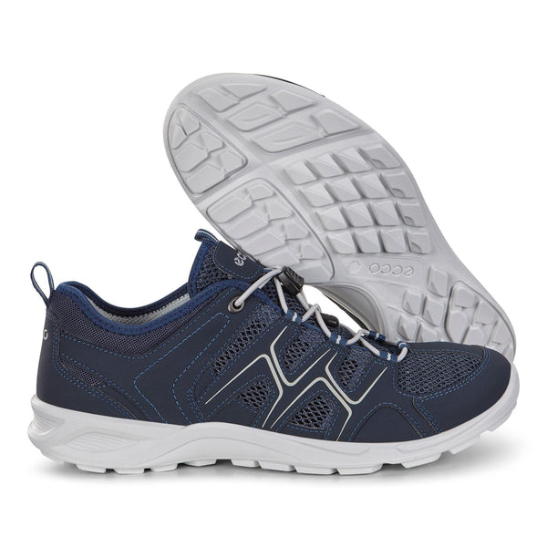 Ecco Terracruise LT 825774 51406 Mens Marine Blue Textile Arch Support Elasticated Shoes-elevate your sole