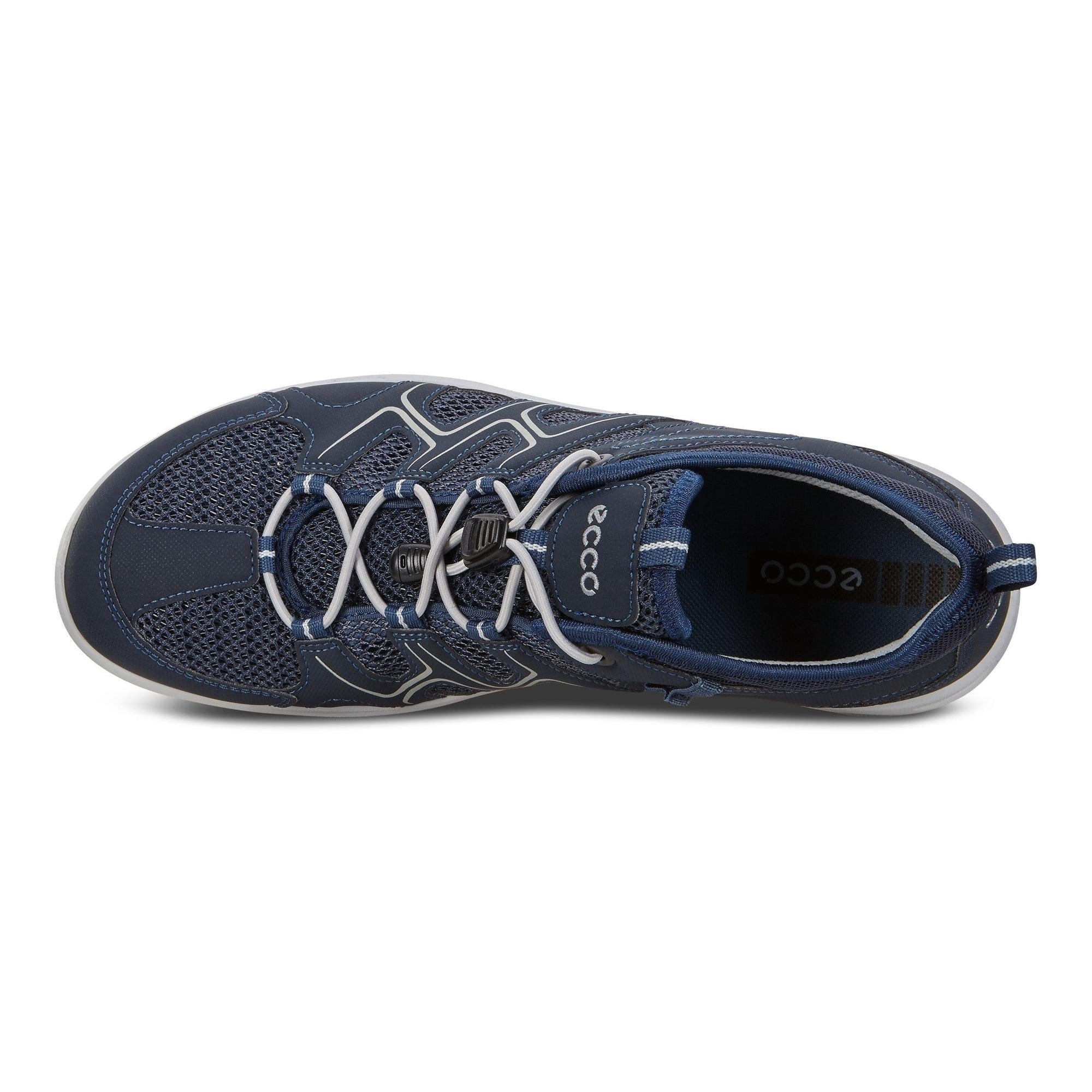 Ecco Terracruise LT 825774 51406 Mens Marine Blue Textile Arch Support Elasticated Shoes-elevate your sole
