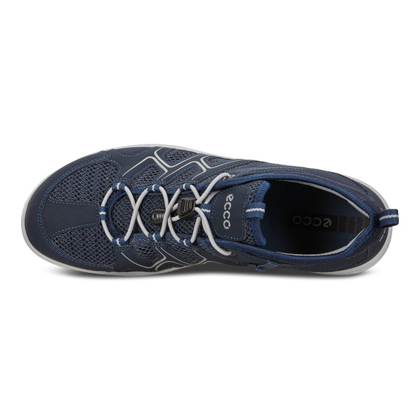 Ecco Terracruise LT 825774 51406 Mens Marine Blue Textile Arch Support Elasticated Shoes-elevate your sole
