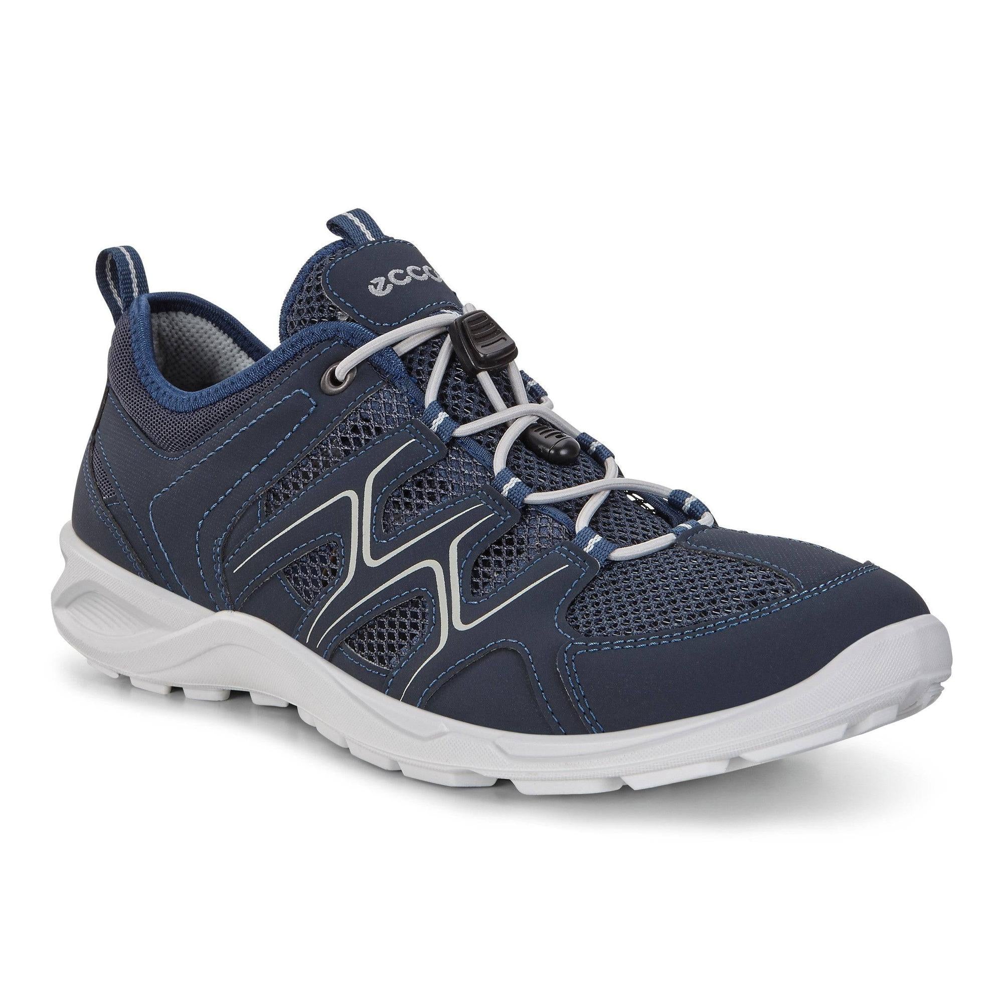 Ecco Terracruise LT 825774 51406 Mens Marine Blue Textile Arch Support Elasticated Shoes-elevate your sole