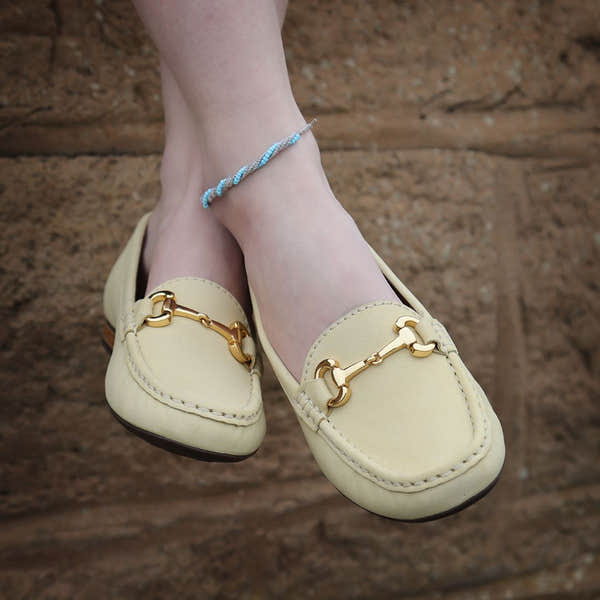Elevate Your Sole 25836 Sunflower Ladies Yellow Nubuck Leather Loafers - elevate your sole