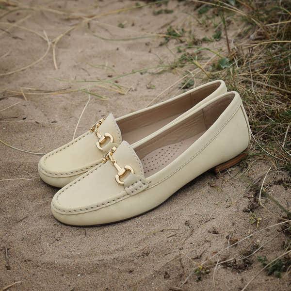 Elevate Your Sole 25836 Sunflower Ladies Yellow Nubuck Leather Loafers - elevate your sole