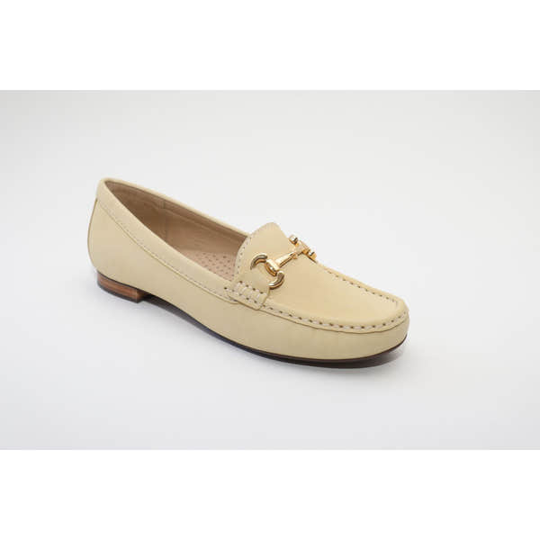 Elevate Your Sole 25836 Sunflower Ladies Yellow Nubuck Leather Loafers - elevate your sole