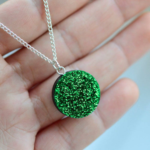 Esoteric London Glitter Dot Necklace-elevate your sole