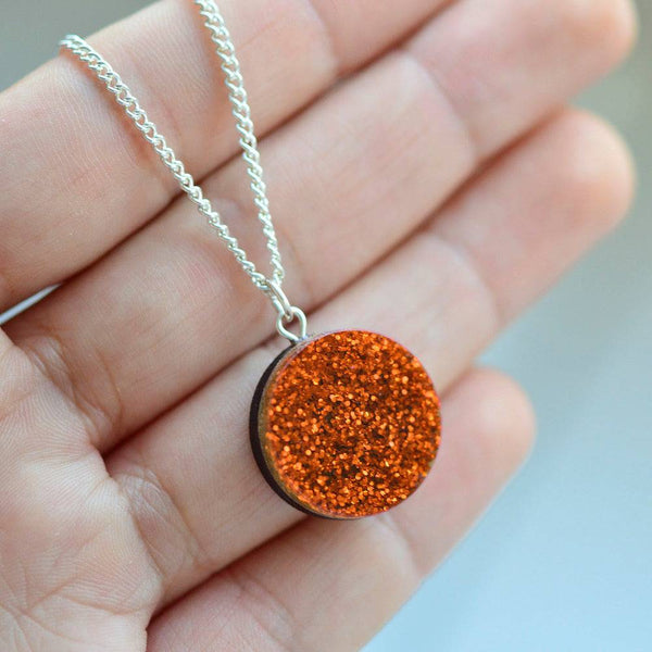 Esoteric London Glitter Dot Necklace-elevate your sole