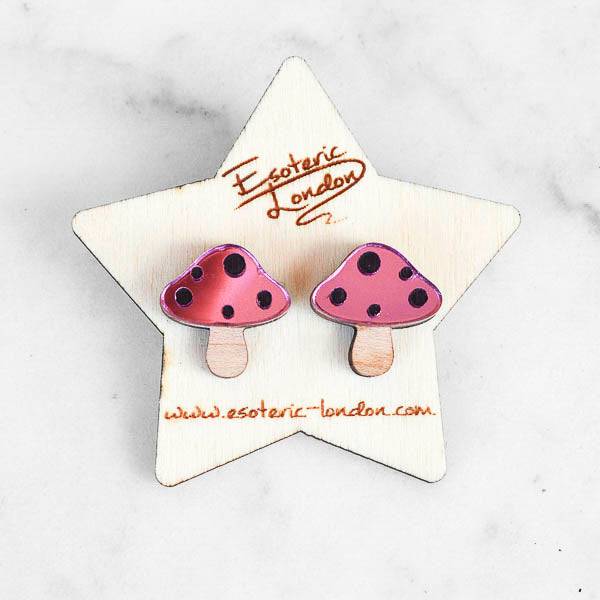 Esoteric London Toadstool Stud Earrings-elevate your sole