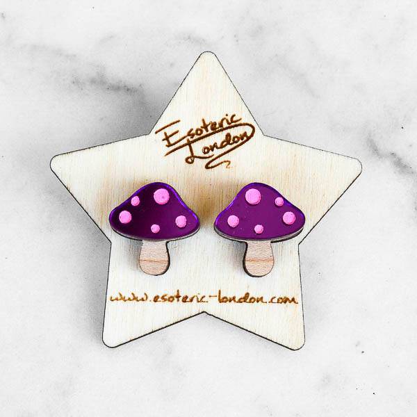 Esoteric London Toadstool Stud Earrings-elevate your sole