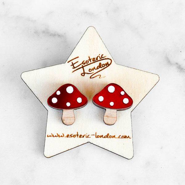 Esoteric London Toadstool Stud Earrings-elevate your sole