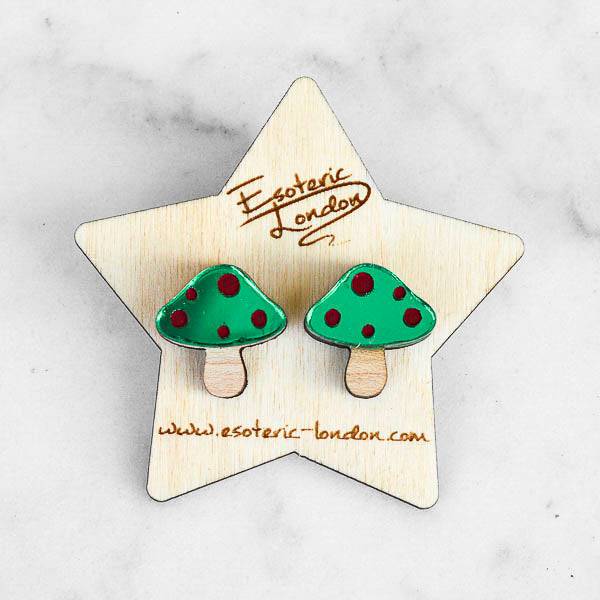 Esoteric London Toadstool Stud Earrings-elevate your sole
