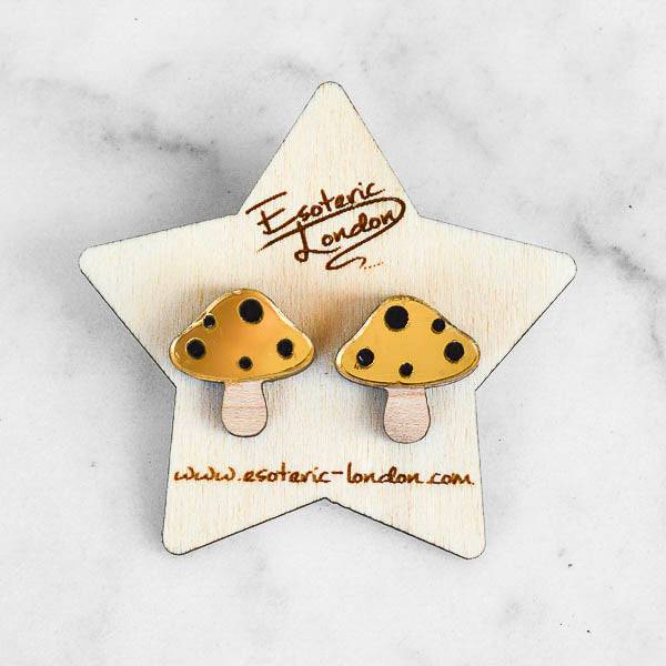 Esoteric London Toadstool Stud Earrings-elevate your sole