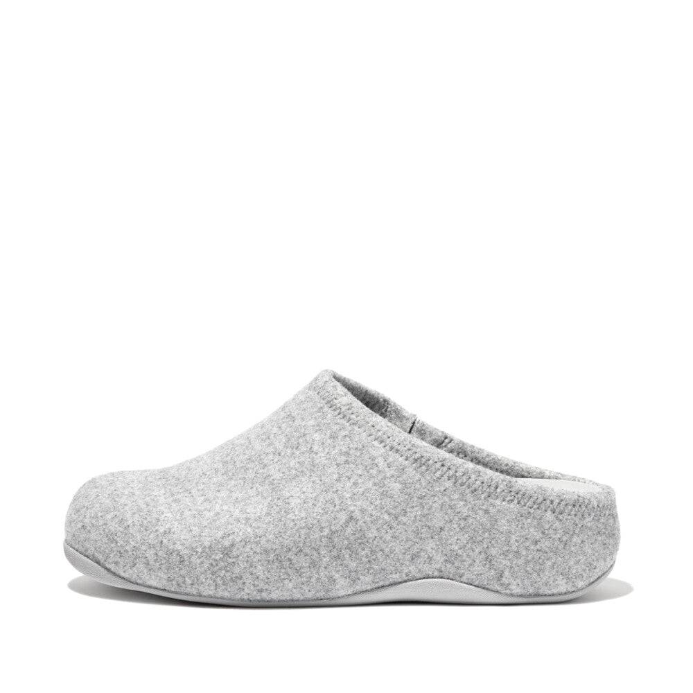 FitFlop EH5-A06 Shuv Felt Clogs Ladies Tiptoe Grey Slippers-elevate your sole