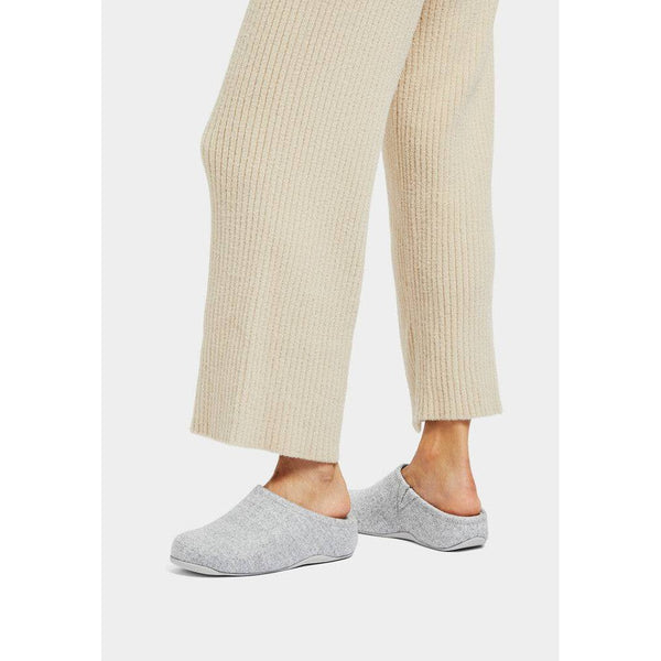 FitFlop EH5-A06 Shuv Felt Clogs Ladies Tiptoe Grey Slippers-elevate your sole