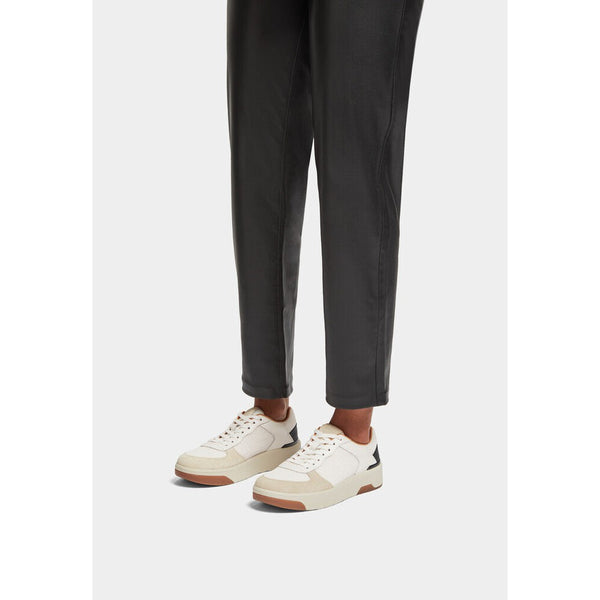 FitFlop HE6-328 Rally Evo Ladies Urban White & Black Suede Lace Up Trainers-elevate your sole
